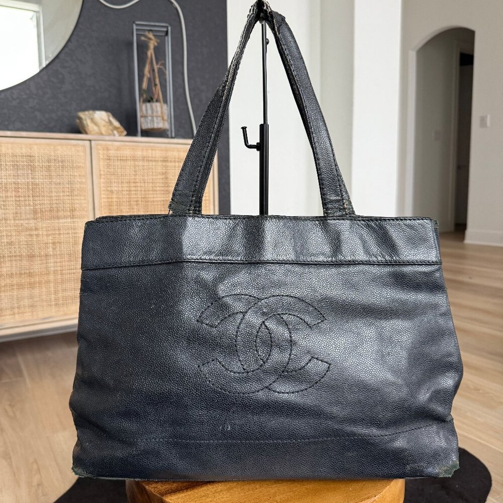 Chanel Black Caviar Timeless Tote